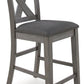 Caitbrook - Rect Drm Counter Table Set (Set of 7) - Gray