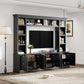 All-in-One Modern TV Stand with Bookcase