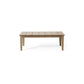 Outdoor Coffee Table With Slat Panel Top - Light Brown