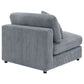 Cassidy Fog Upholstered Armless Chair