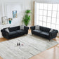 3+3 Seater Chesterfield Velvet Upholstered Sofa