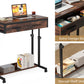 Portable Laptop Desk with Drawer & Wheels