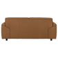 Buxton Top Grain Leather Upholstered Loveseat Orange - view 5