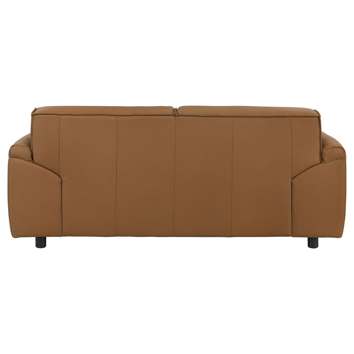 Buxton Top Grain Leather Upholstered Loveseat Orange - view 5