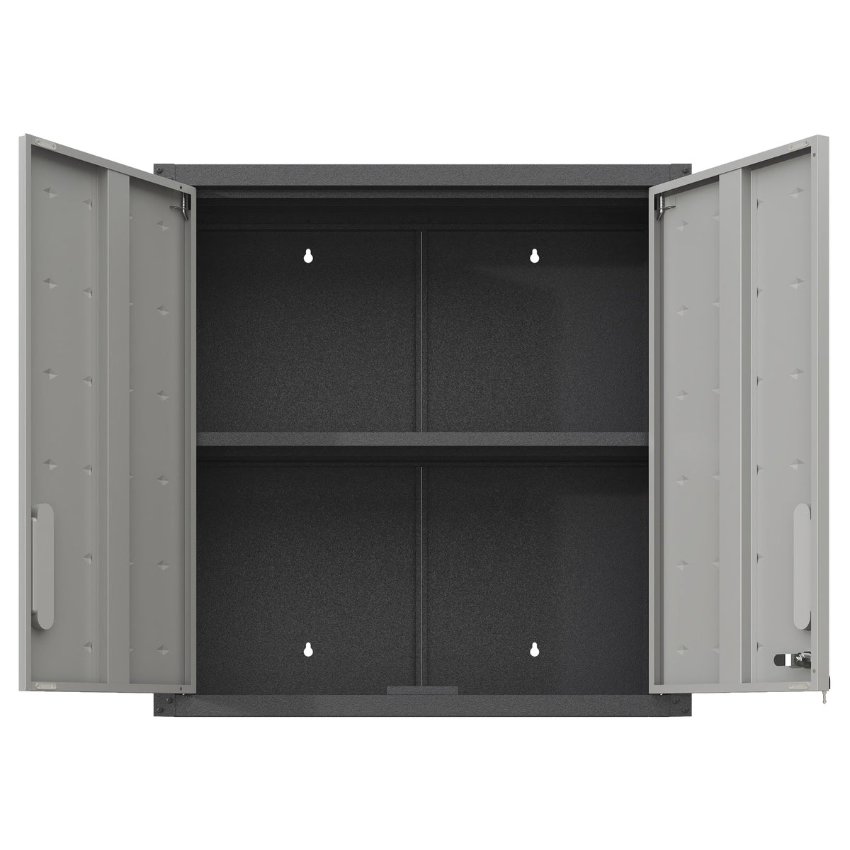 Metal Wall-Mounted Tool Storage Cabinet with Locking Door