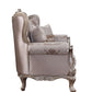 Jayceon - Loveseat With 2 Pillows - Fabric & Champagne