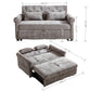 58.27 Inch 3-in-1 Loveseat Sofa Bed
