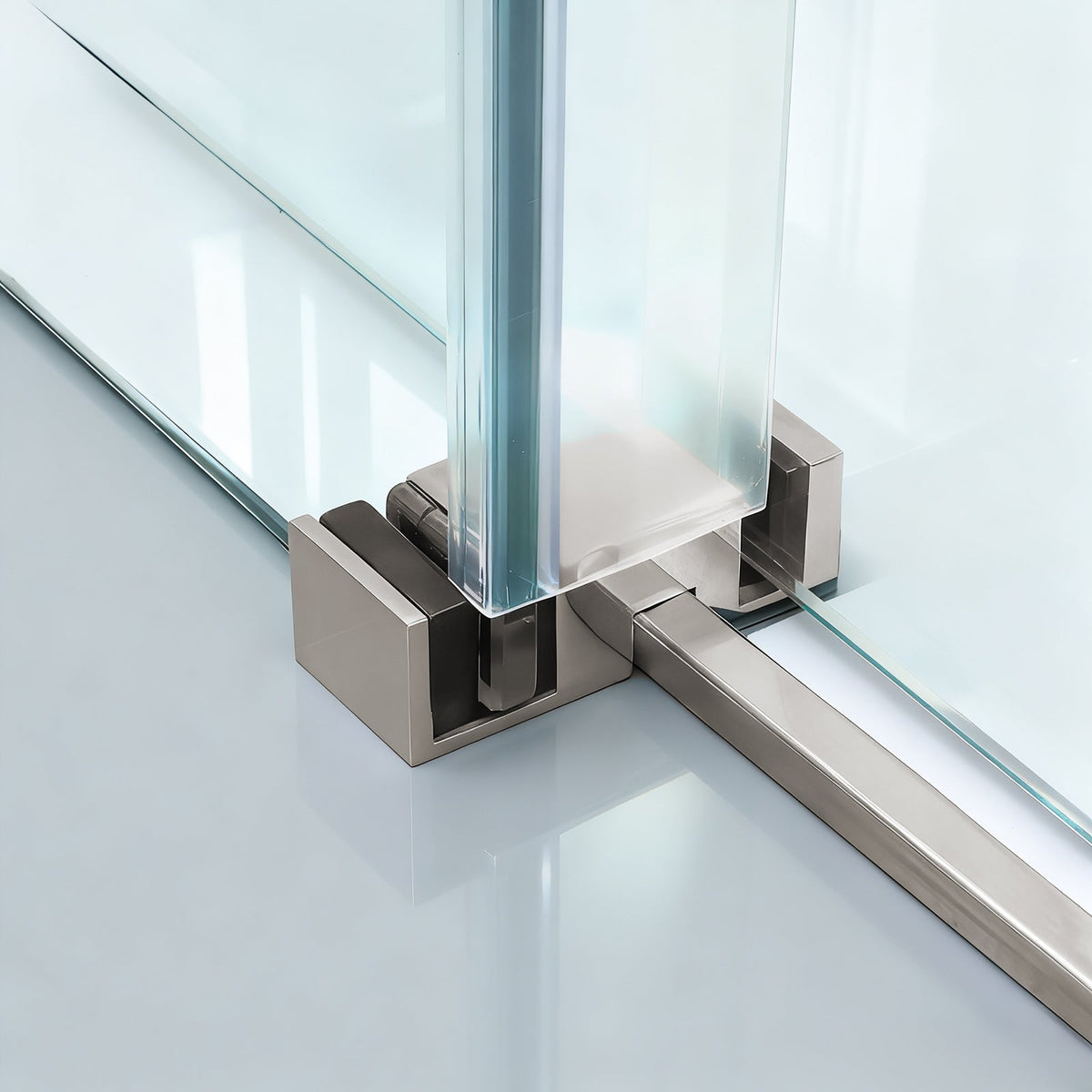 Brushed Sliding Bypass Shower Door 48" W x 76" H
