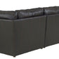 Denali - Italian Leather Match Sectional