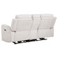 Kennett Chenille Upholstered Power Reclining Loveseat Ivory - view 5
