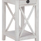Adalane - Accent Table - White / Gray