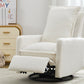 Swivel Rocker Recliner Chair, Teddy Fleece