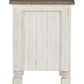 Havalance - Chair Side End Table - White / Gray