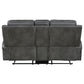 Raelynn Upholstered Track Arm Motion Loveseat Grey - view 3