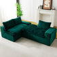 Green Turtle Velvet Versatile Sofa