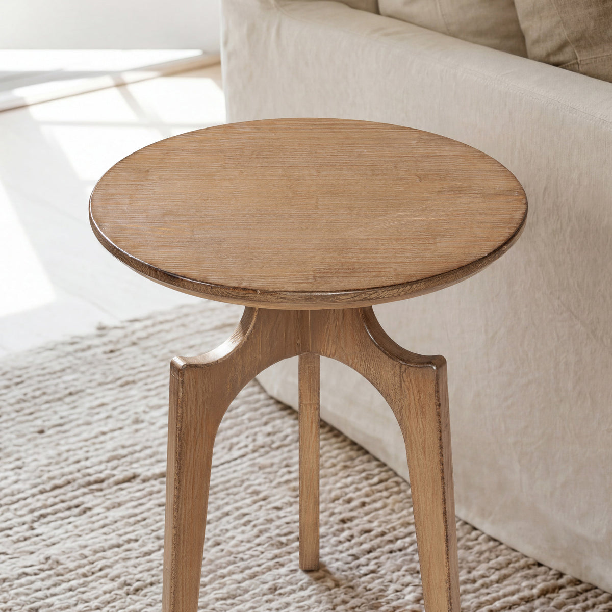 Carmel 22" Round Reclaimed Pine Side Table