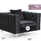Sleek Contemporary Track Arm Chair