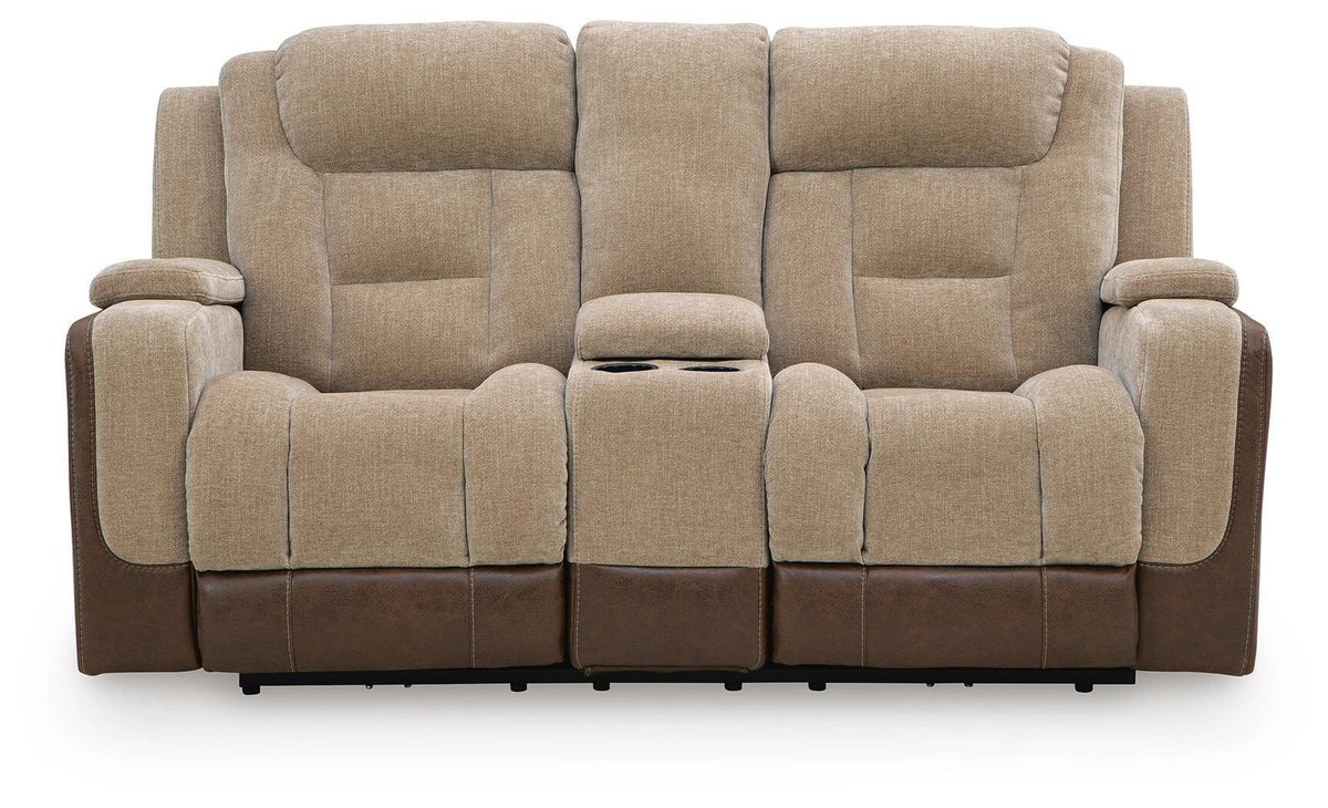 Mixed Motion - Power Reclining Loveseat With Console / Adjustable Headrest - view 7