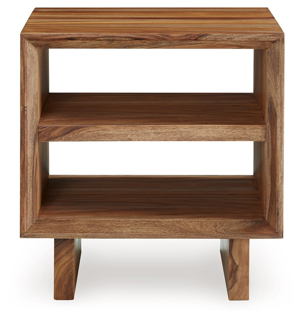 Dressonni - Square End Table - Brown - view 4