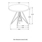 Hadi Cement and Gunmetal Round End Table