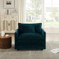 Comfy Deep Single Seat Sofa Upholstered Reading Armchair Chair