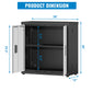 Metal Tool Garage Storage Cabinet with 2 Doors and Lock