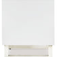 Gardoni - Rectangular End Table - White / Black