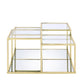Uchenna - Coffee Table - Clear Glass & Gold