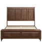 Queen Bed Frame with Tall Headboard and Storage Bench
