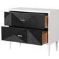 Dubni - Accent Table - White & Black