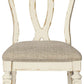 Realyn - Dining UPH Side Chair (Set of 2) - Ribbonback - Chipped White