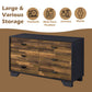 Eos - Dresser - Walnut & Black