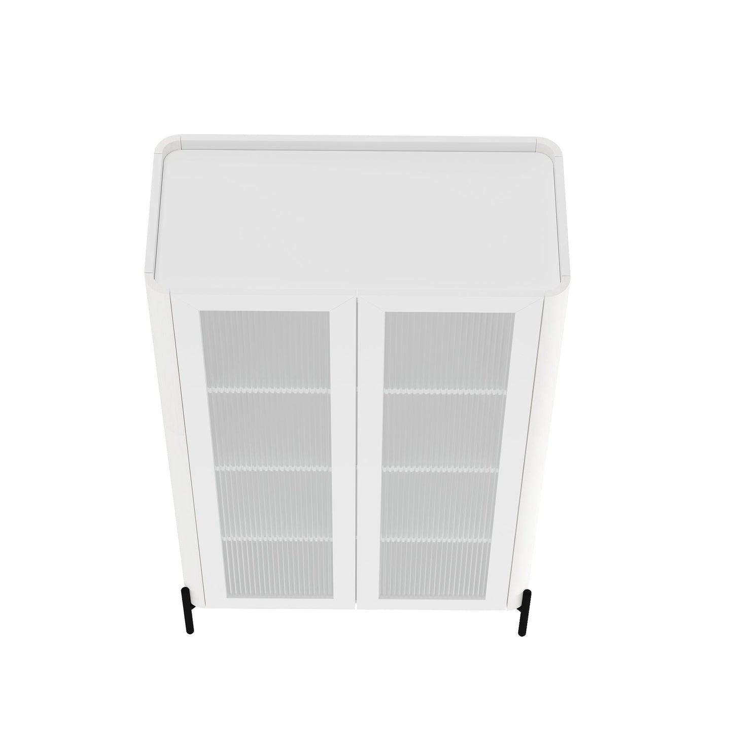 Abbey 32" Tempered Glass Bookcase Cabinet