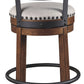 Valebeck - Tall Upholstered Swivel Barstool
