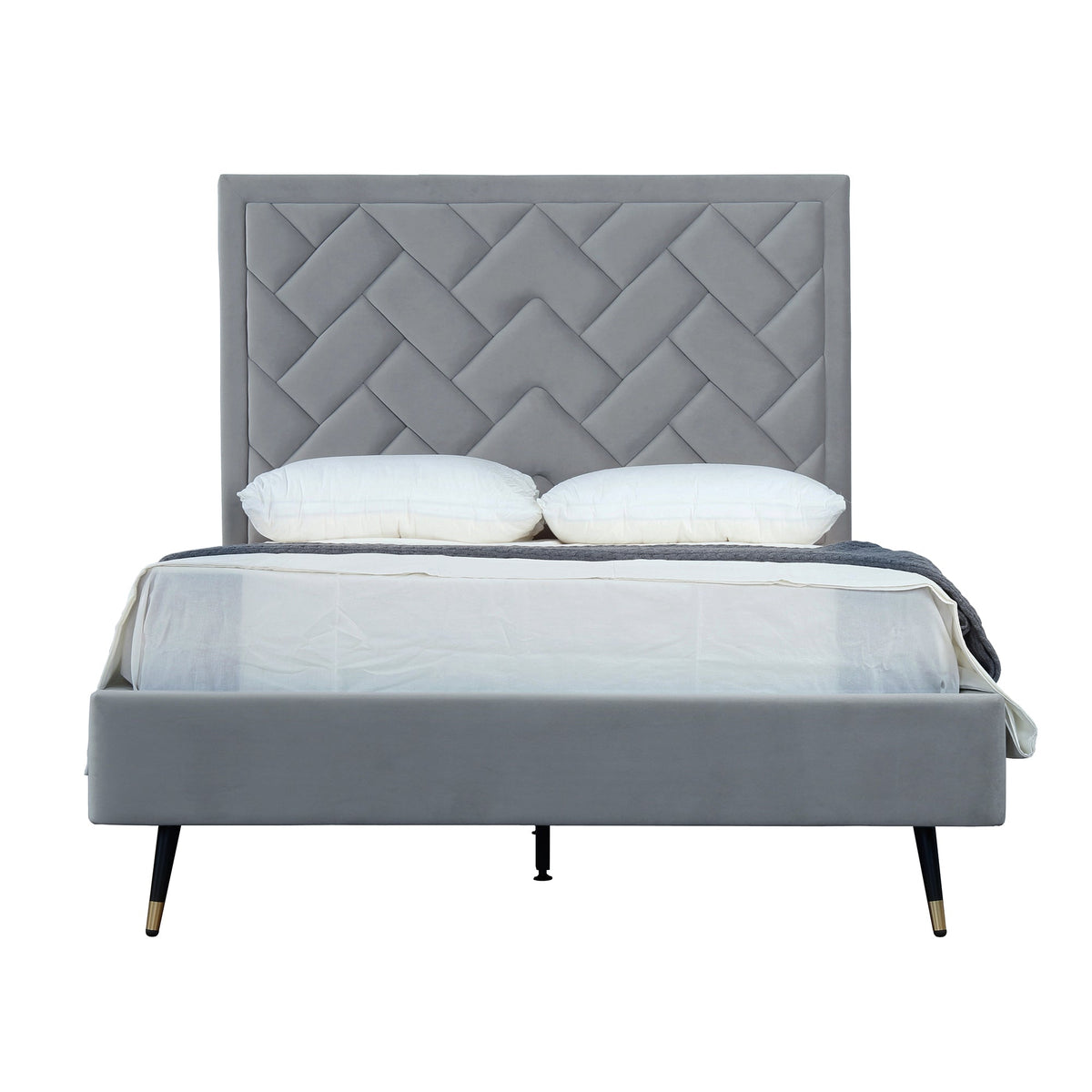 Crosby Upholstered Velvet Full Bed