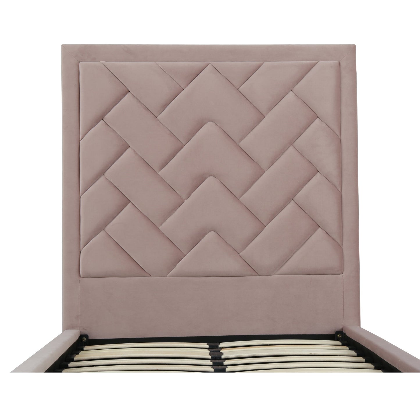Crosby Upholstered Velvet Twin Bed