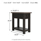 Tyler Creek - Chair Side End Table - Black / Gray