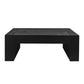 Modern Farmhouse Living Room Block Leg Coffee Table