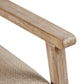 Cane Back Upholstered Accent Chair