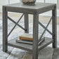 Freedan - Square End Table - Grayish Brown