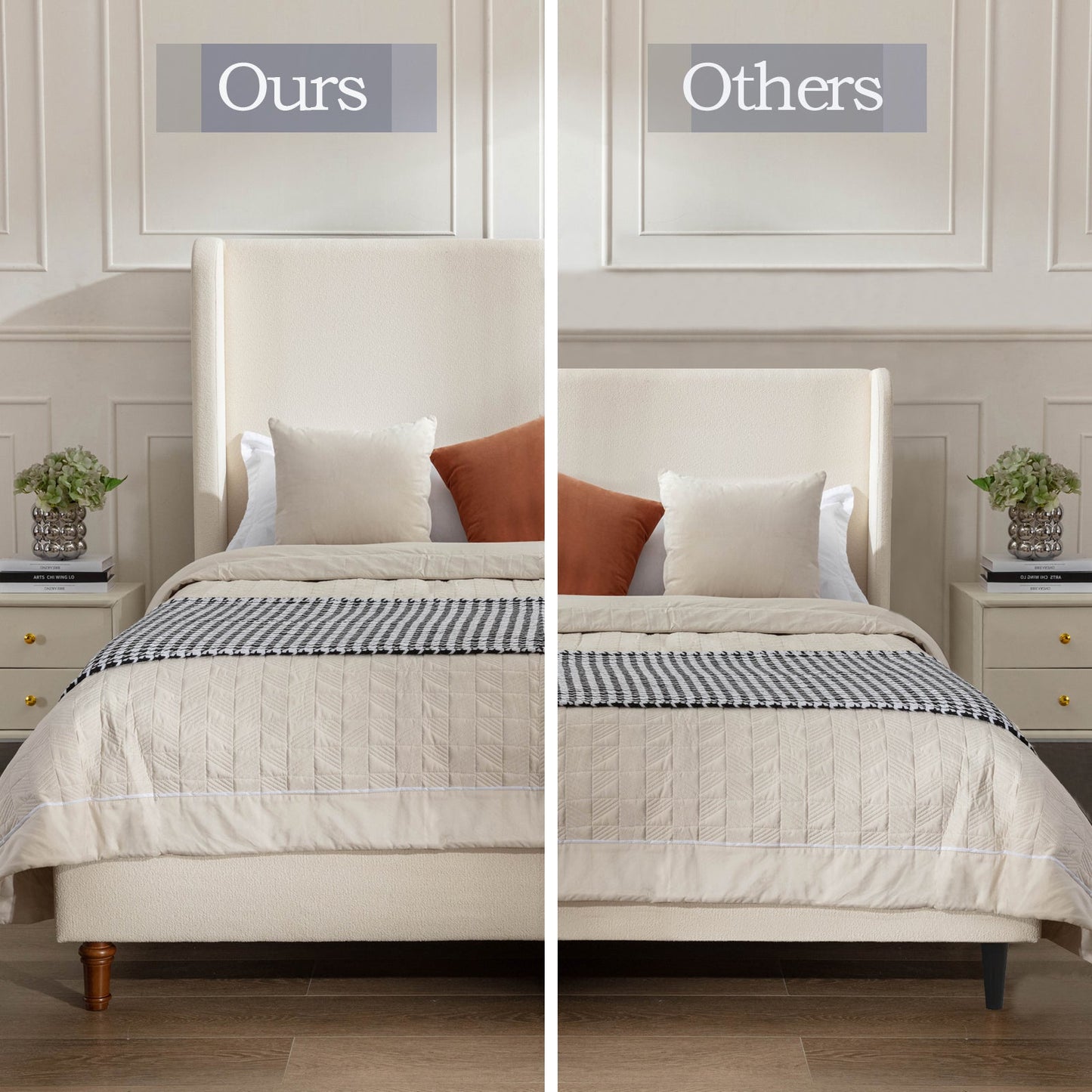 Harper Tall Headboard Upholstered Bed