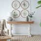 Flora Print Round Frame Set of 4