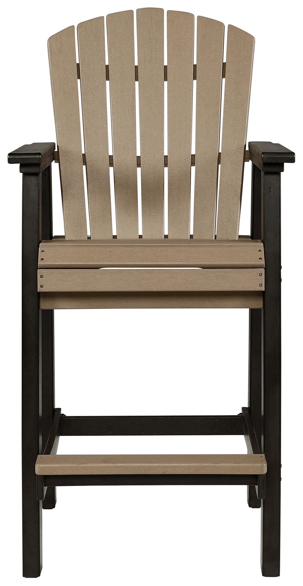 Fairen Trail - Tall Barstool (Set of 2) - Black / Driftwood