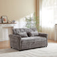 58.27 Inch 3-in-1 Loveseat Sofa Bed