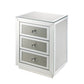 Noralie - 18" X 14" Accent Table - Mirrored & Faux Diamonds