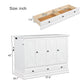Solid Pine Murphy Bed Chest Cube Cabinet Bed With Charging Station And Large Storage Drawer For Home Office - view 10