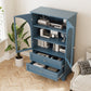 52.17"H Glass Door Display Case Storage Cabinet