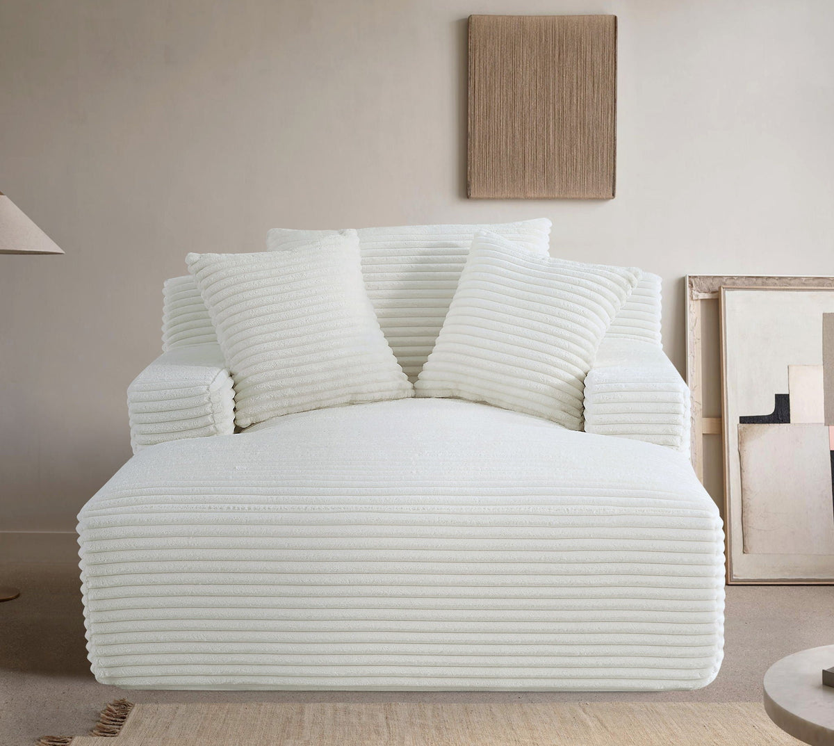 Cloudline - Oversized Chaise Lounge, Modern Comfy Couch With Full Foam Cushioning, Cozy Sleeper Sofabed - view 13