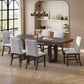 Topmax - 7 Piece Traditional Extendable Dining Table Set With Butterfly Leaf And 6 Upholstered Dining Table - view 8
