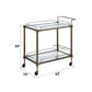 Aditya Mirrored & Antique Kitchen Cart